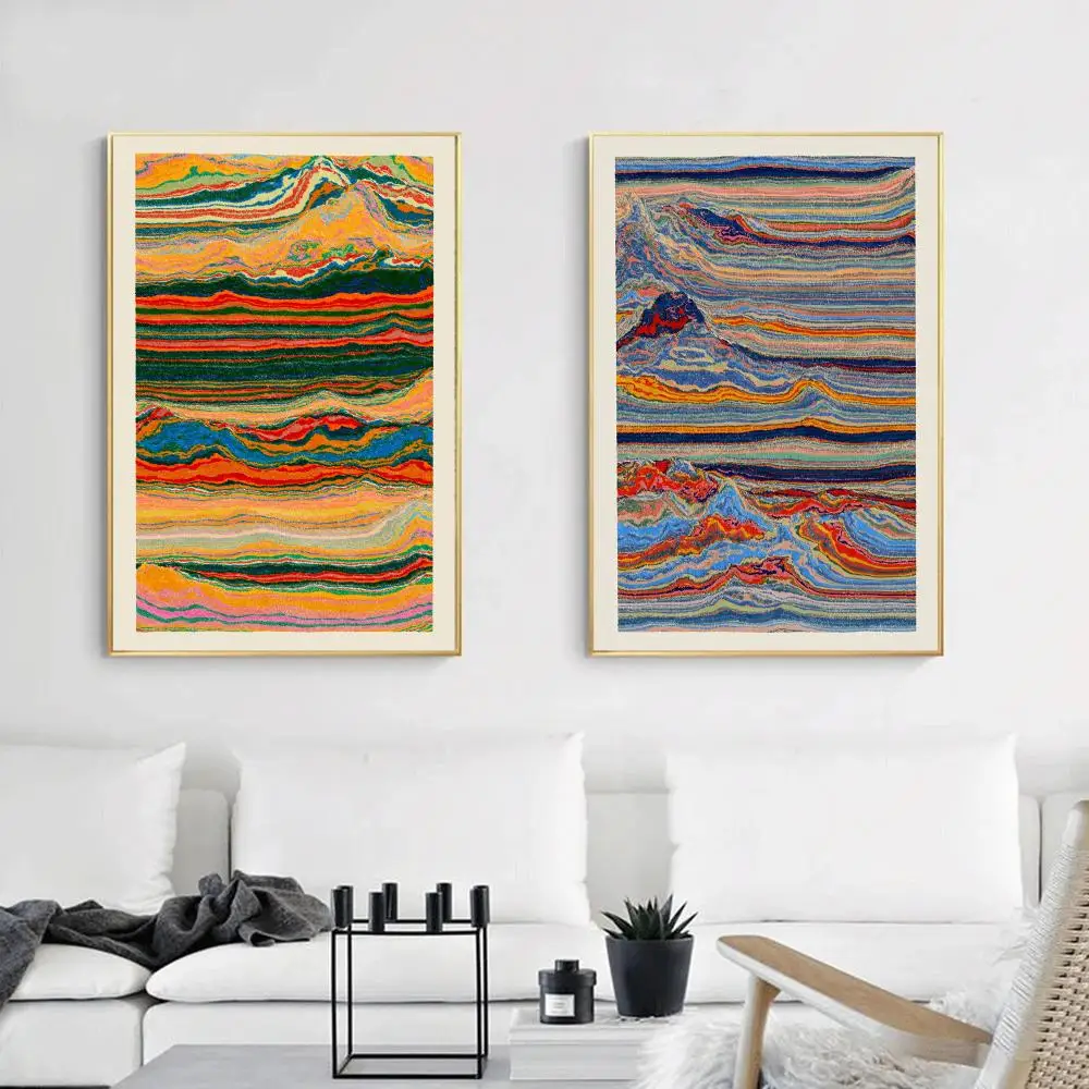 ملصق قماشي مقاوم للماء عالي الدقة من ART Meridian بواسطة رسم الخط: ديكور جدران جمالي للمنزل والبار والمزيد #3