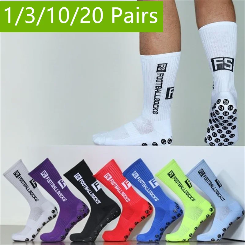 

1/3/10/20Pair men's women's non -sliding football sock High -quality soft and breathable sports sock are suitable running and tr