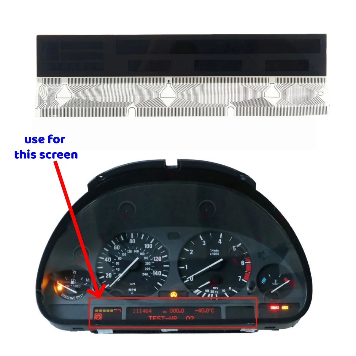 

Dashboard LCD Display for BMW E38 E39 E53 X5 Instrument Repairment