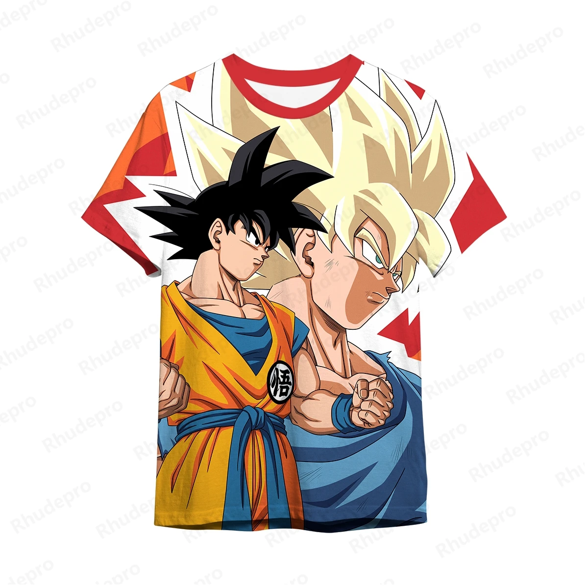 T-shirt stampata in 3D da uomo Vegeta Dragon ball abbigliamento da uomo di alta qualità Goku Harajuku Style 2024 New Hip Hop Y2k Trend