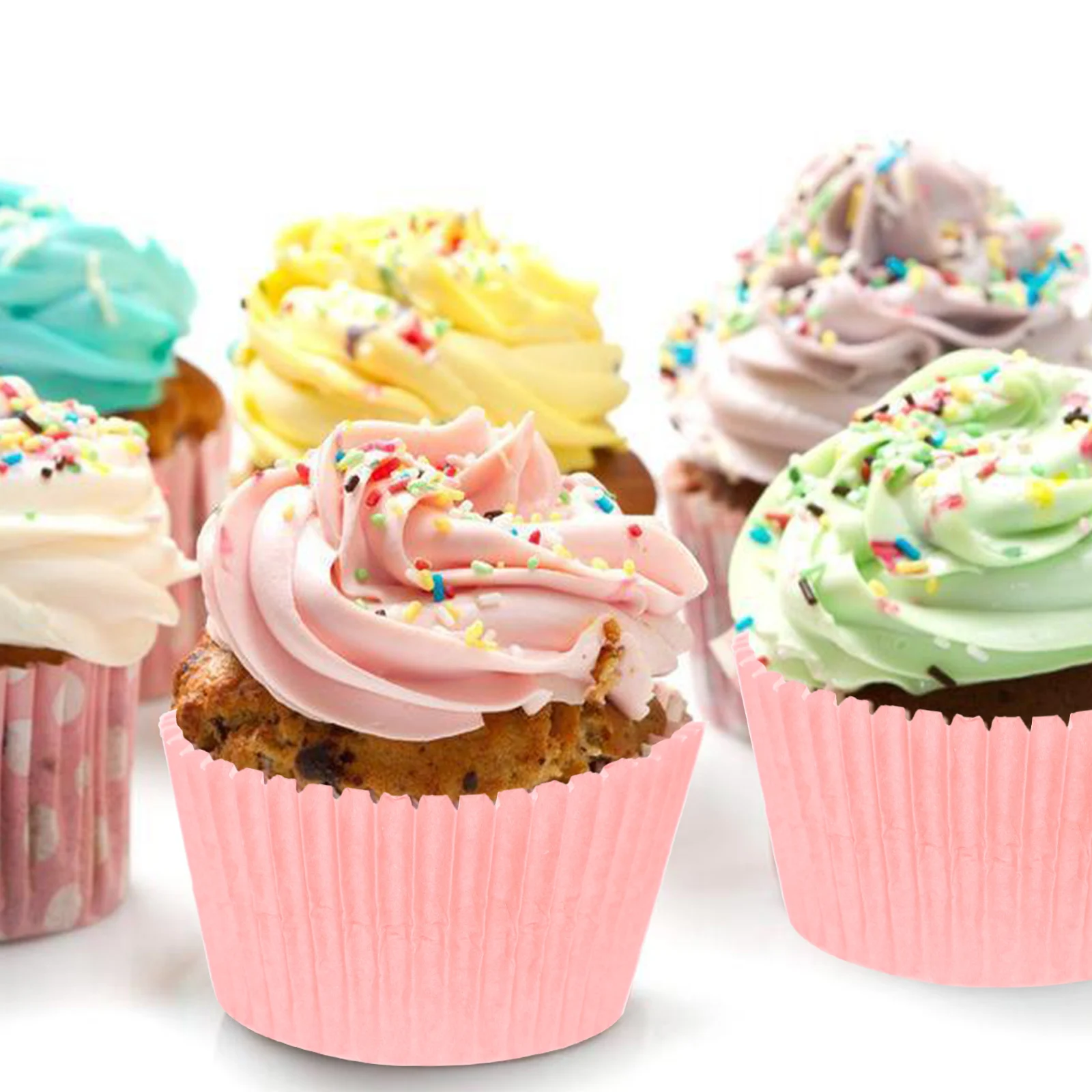 

200Pcs Baking Paper Liners Cupcake Wrappers Paper Cupcake Liners for Muffin Chocolate Candy Bread Party Baking Cups