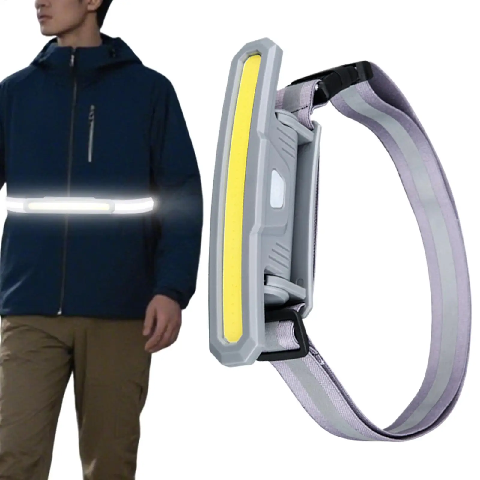 Runners Light COB LED Waist Lamp 3 Modes USB Rechargeable IPX4 Waterproof Ultra Bright Safety Gear Night Jogging Cycling Hiking