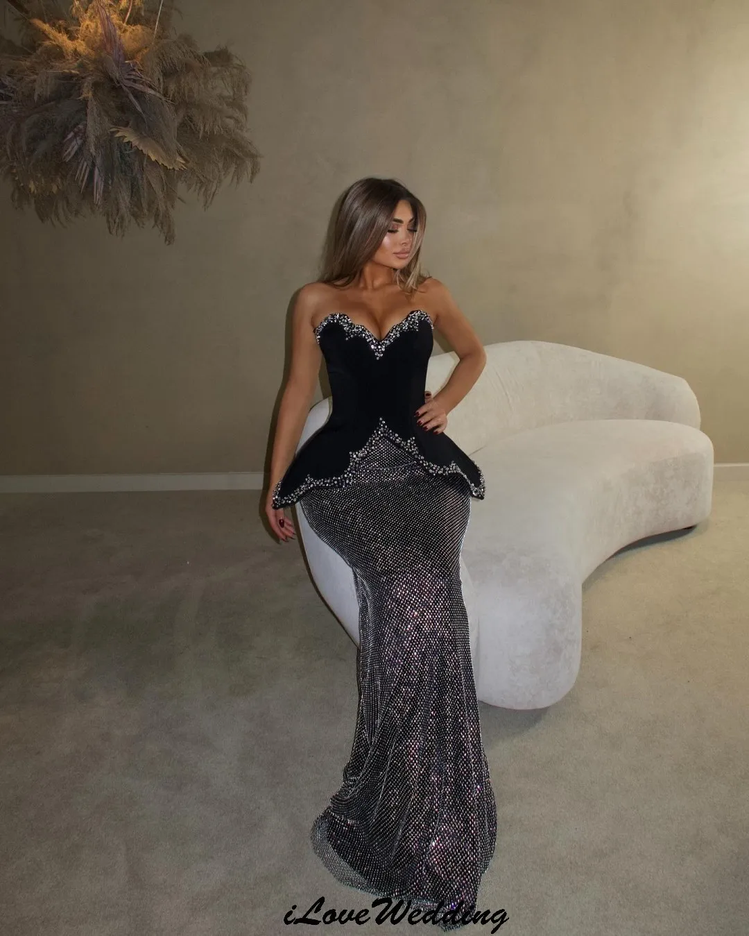 

Elegant Shiny Sweetheart Prom Dresses 2025 Crystal Luxurious Evening Dresses Sexy Wedding Party Dress For Women Guest Customized