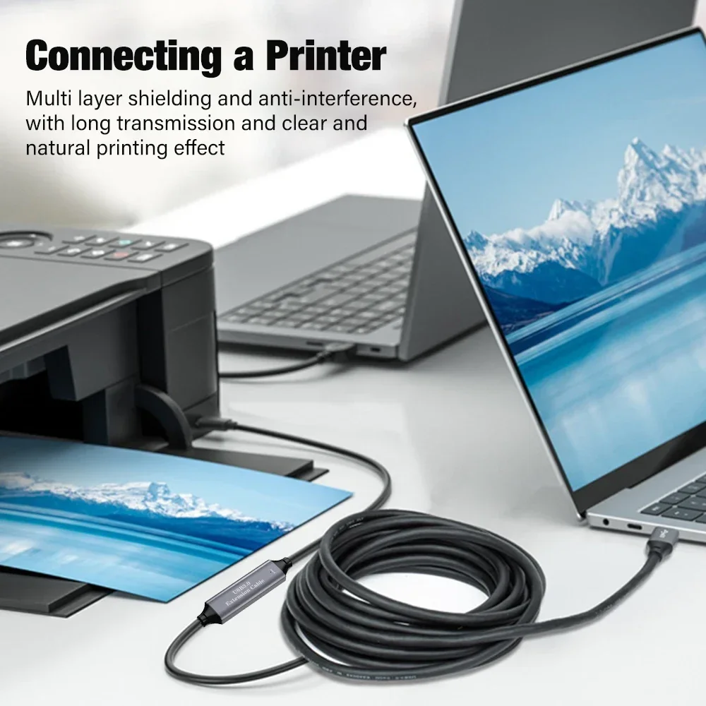 

Высокоскоростной кабель USB 3.0 для передачи данных от 5 м до 30 м Удлинительный кабель USB3.0 для усилителя сигнала типа A Ретранслятор Удлинитель усилителя «папа»