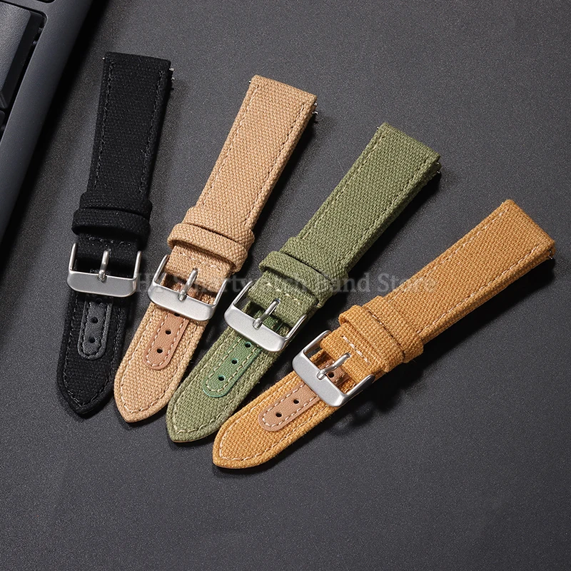 20mm Nylon Watch Strap for Seiko for Tudor Wrist Band for Huawei Watch GT4/3/2 42mm 46mm Replacement Bracelet Matte Pin Buckle