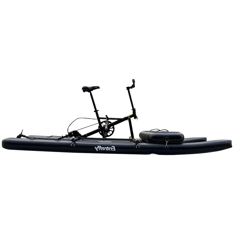 معدات الرياضات المائية عالية الجودة دراجة PVC الطوافات نفخ قوارب دواسة دراجة المياه العائمة #4