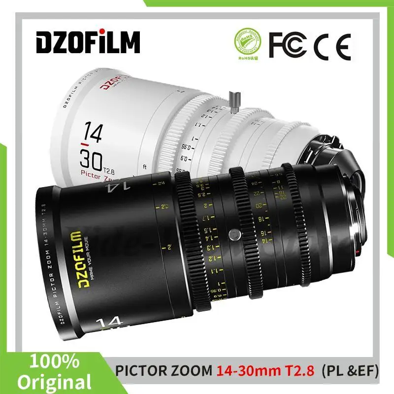 DZOFilm Pictor ZOOM 14-30mm T2.8 Super 35 Parfocal Zoom Lens (PL&EF) Mounts For Professional Camera （PL）/BMD6K/Canon （EF）