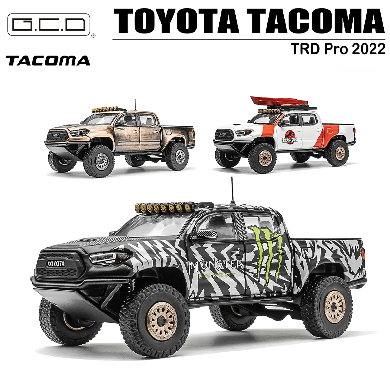 Gcd 1/64 Toyota Tacoma Trd Pro 2022 Legering Speelgoed Motorvoertuig Diecast Metalen Model Geschenken