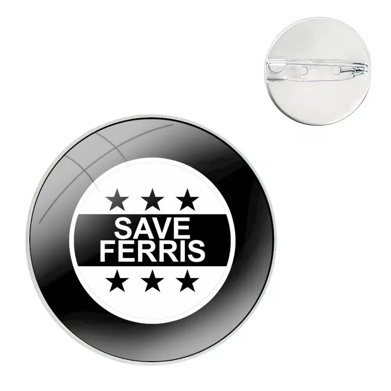 Salvar Ferris Metal broches para roupas, pinos, crachá para mochila decoração, presente