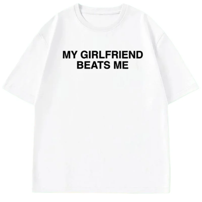 صديقتي يدقني الرجال تي شيرت كل موسم تخفيف زوجين الملابس Crewneck قصيرة الأكمام مضحك المطبوعة التي شيرت المرأة رجل بلايز