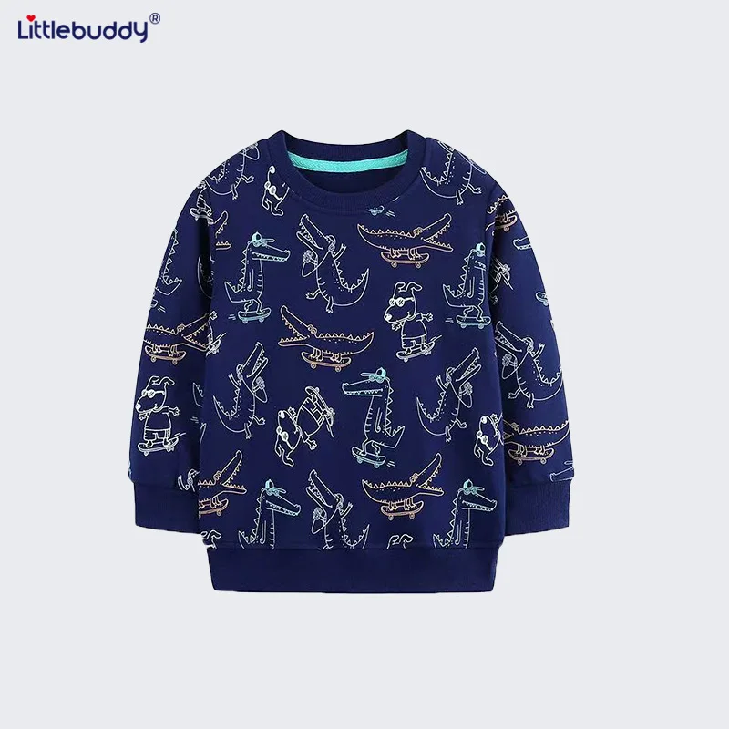 

Windbreaker Hoodie Autumn Knitted Cotton Children's Sweatshirt Cartoon Long Sleeve Boys' Sweatshirt