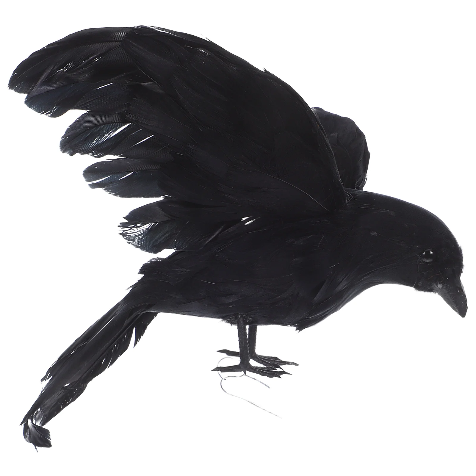 

1Pcs Fake Birds Winged Halloween Prop Garden Wedding Decoration Artificial Bird Artificial Crow，artificial