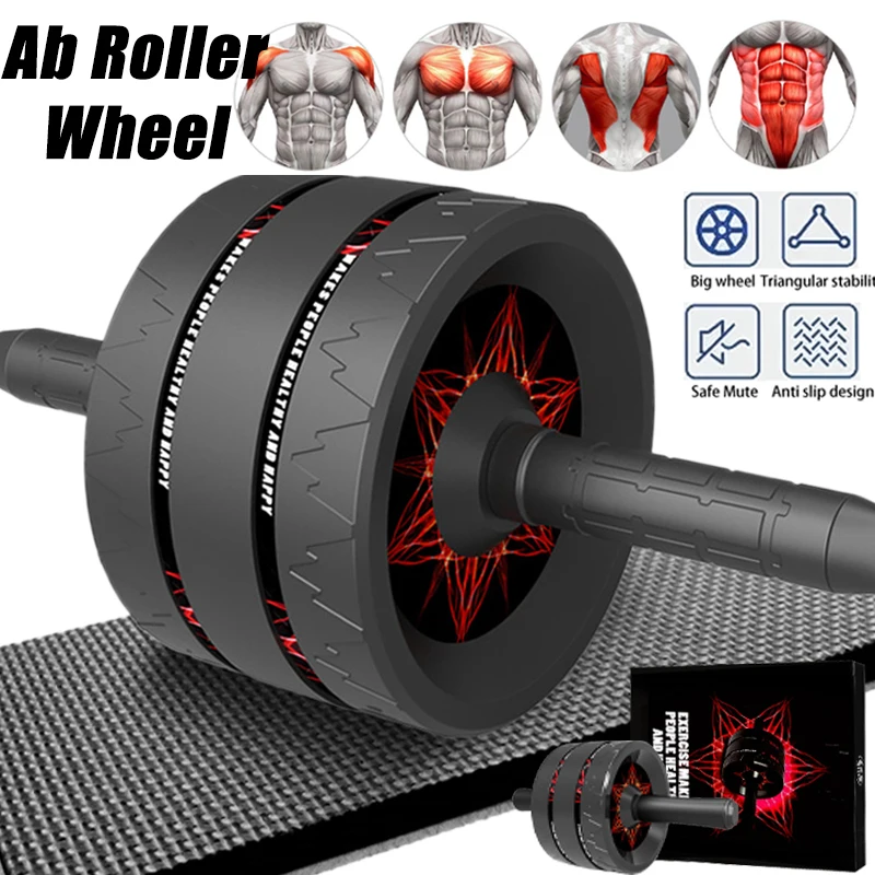 

Ab Rollers Wheel Kit Exercise Wheel Core Strength Train Abdominal Roller Set for Abdominal Exercise and Core Strength Training