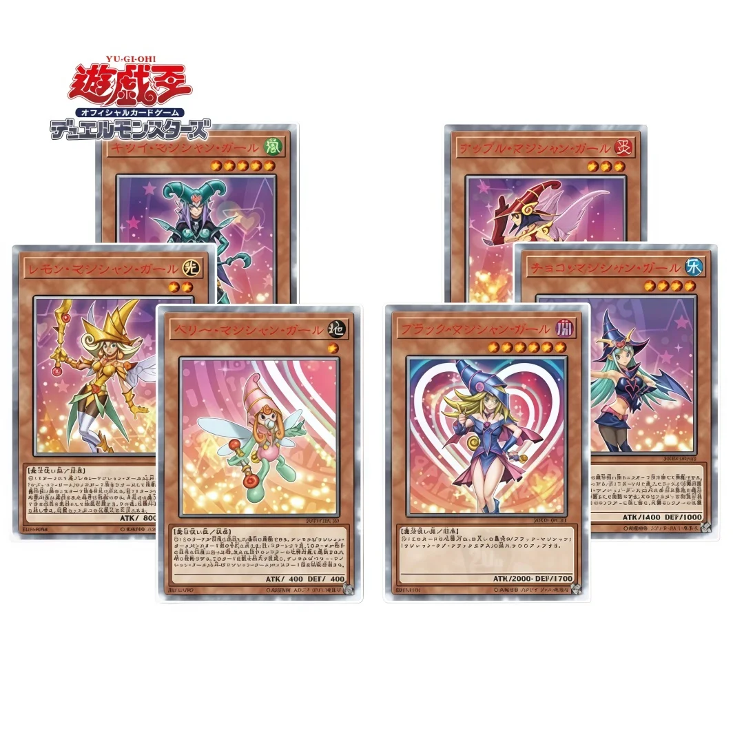 

Ю-Ги-О! Карточки для самостоятельного изготовления Dark Magician Girl DIY, складные флеш-карты Dark Magician Girl The Dragon Knight, 6 шт./набор, коллекционные игровые карты