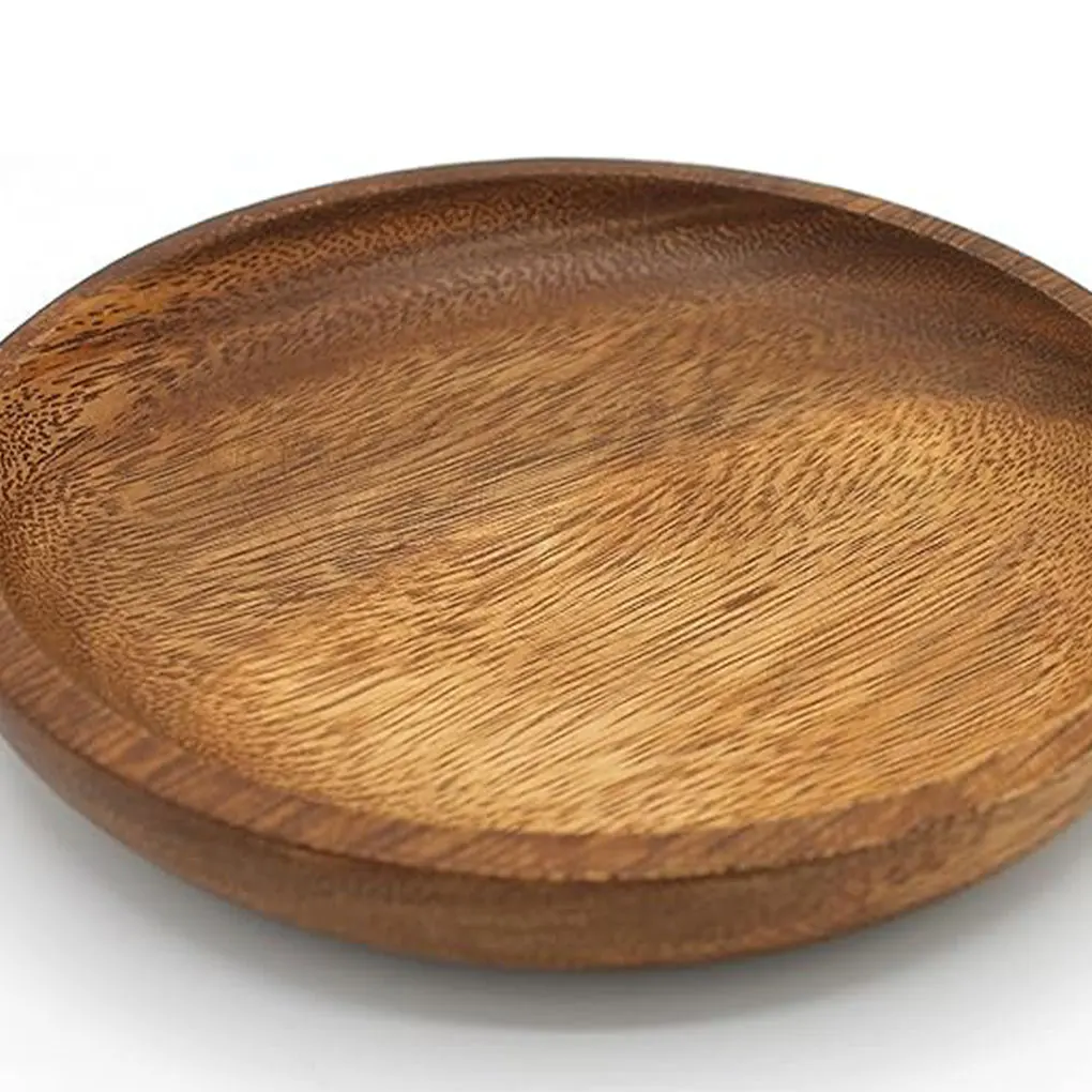 Wood Non-toxic Walnut Tray Food Grade Natural Style Smooth Line Odorless Impact-resistant No Burr As Shown