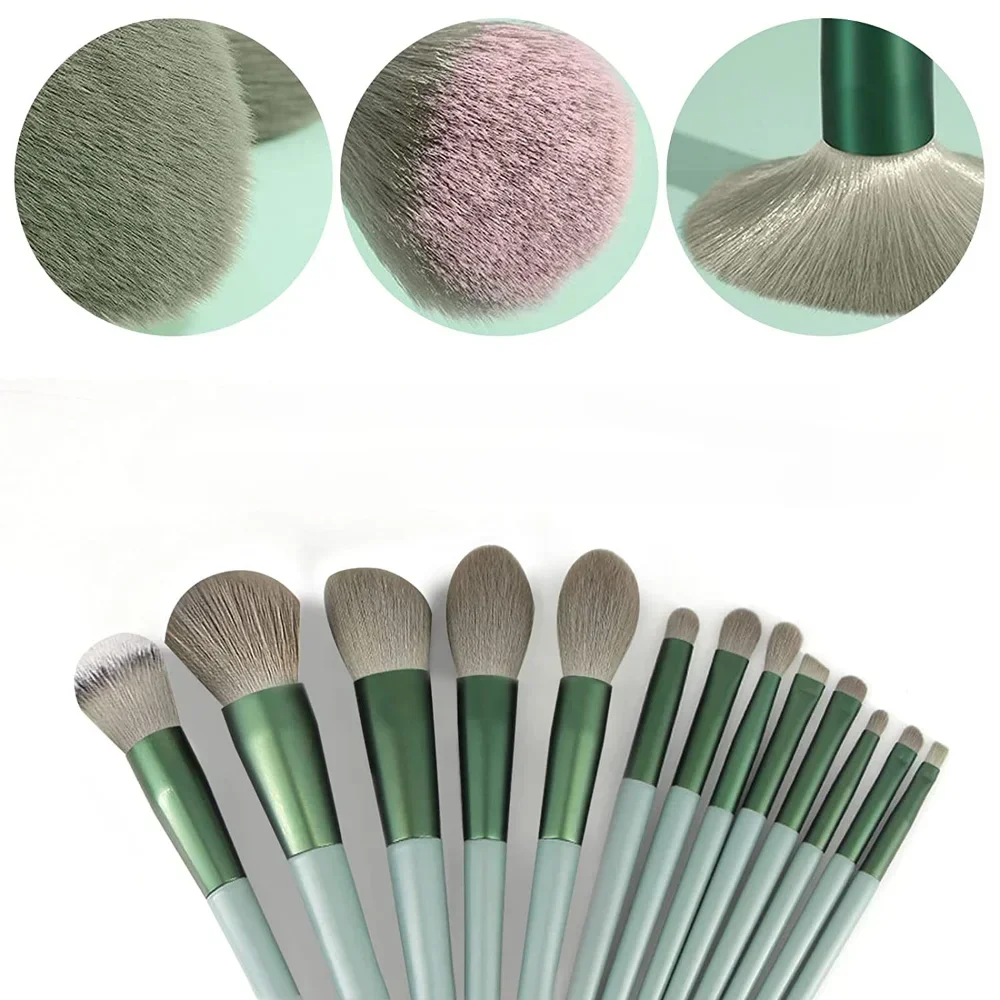 13pcs Soft Makeup Brush Set Concealer Make Up Brush Blush Powder Eye Shadow Highlighter Foundation Brush Cosmetic Beauty Tools