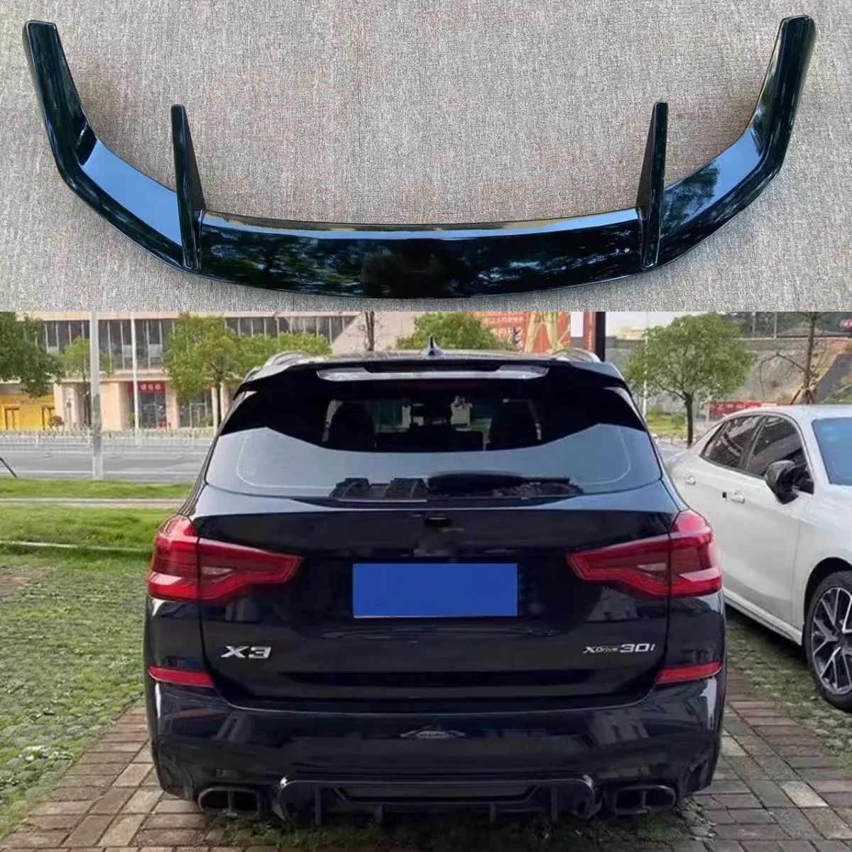 

Спойлер для BMW G01 F25 X3 (2012-2023), высококачественный, из АБС-пластика, задний, в цвет кузова, накладка на багажник
