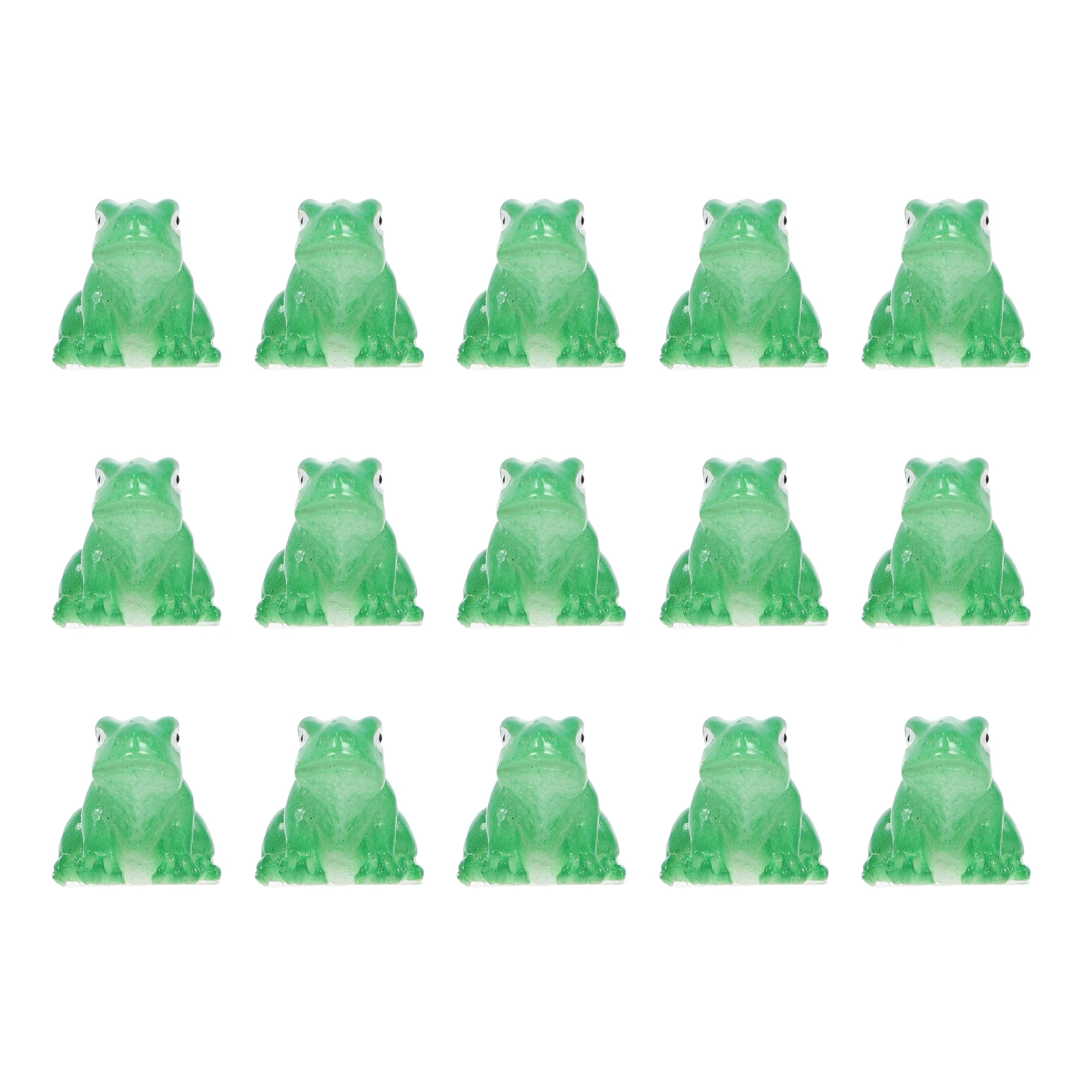 

10 PCS Car Ornaments Frog Garden Landscape Decoration Simulation Resin Small Animals