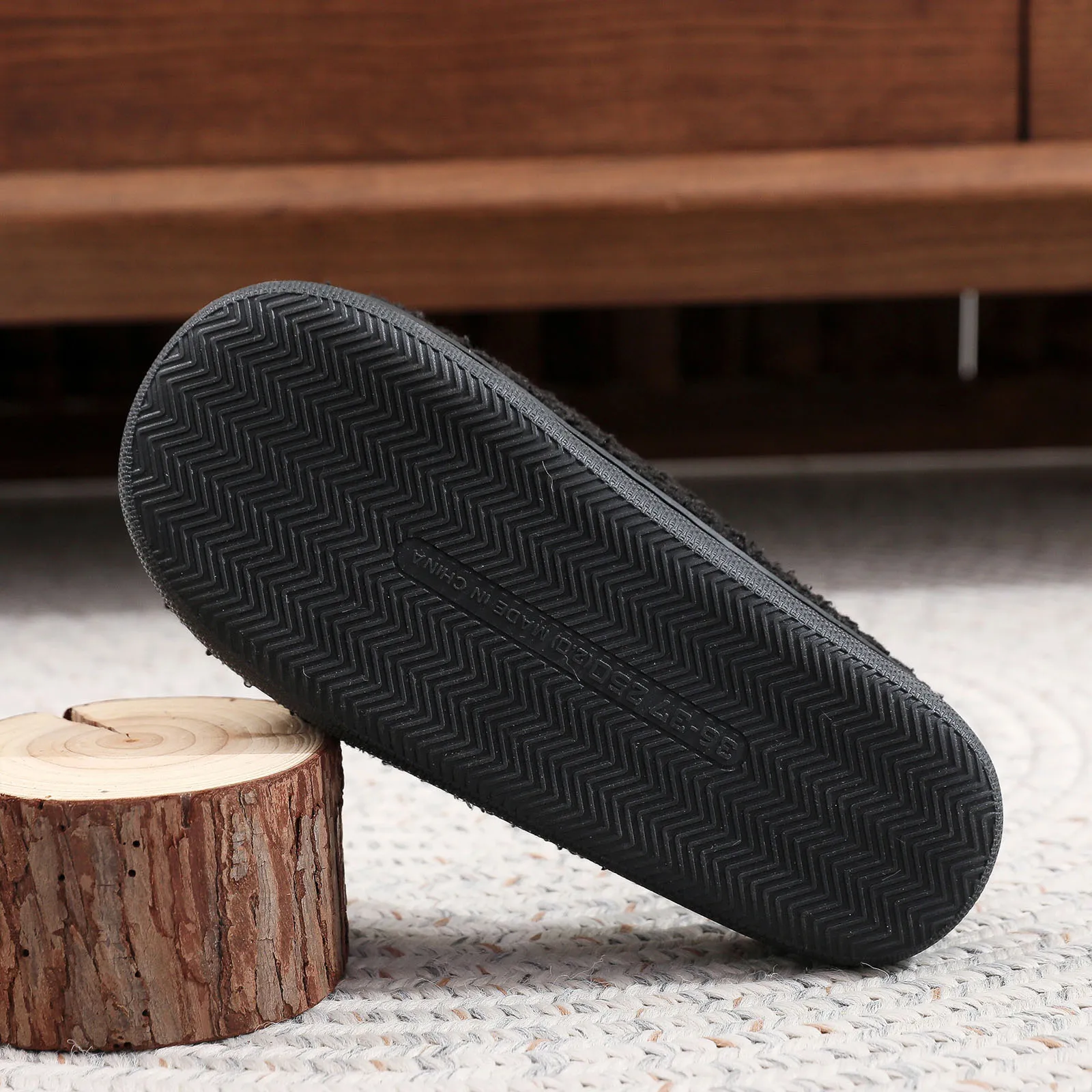 شباشب قطيفة بطابع الهالوين مع شباشب قطنية مطرزة بالكلاب واليقطين، أحذية منزلية مريحة ومغلقة عند الأصابع مفتوحة #4