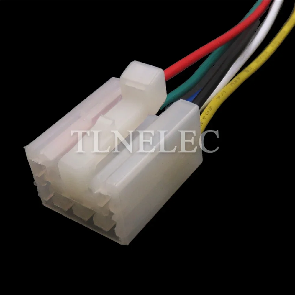 6 دبوس طريقة كابل سلك السيارات مقبس غير مختوم مع أسلاك موصلات تعديل صوت السيارة MG 610152   7122-1360 7123-1360
