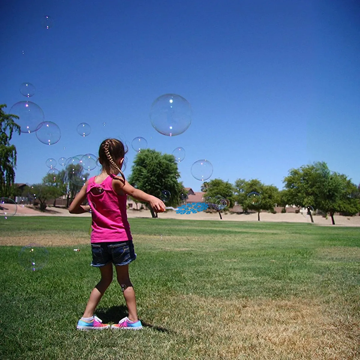 15Pcs Bubble Blower Creative Large Bubble Rings Set for Children Outdoor Portable Blowing Fun Spring Summer Toy Sets