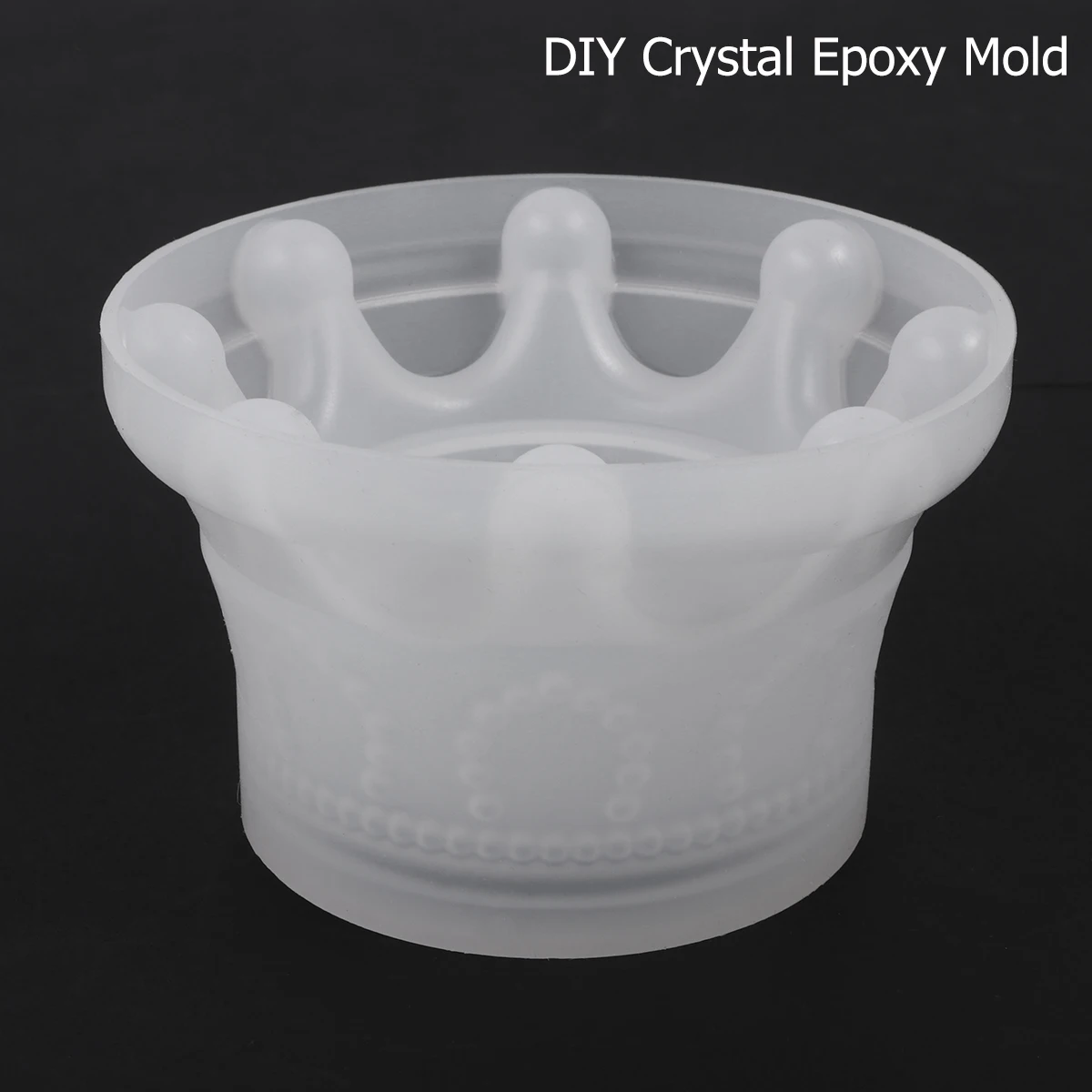 

Silicone Crystal Crown Mold High Transparency Durable Creative Design Crown Storage Box Diy Epoxy Jewelry Making Tool Handmade