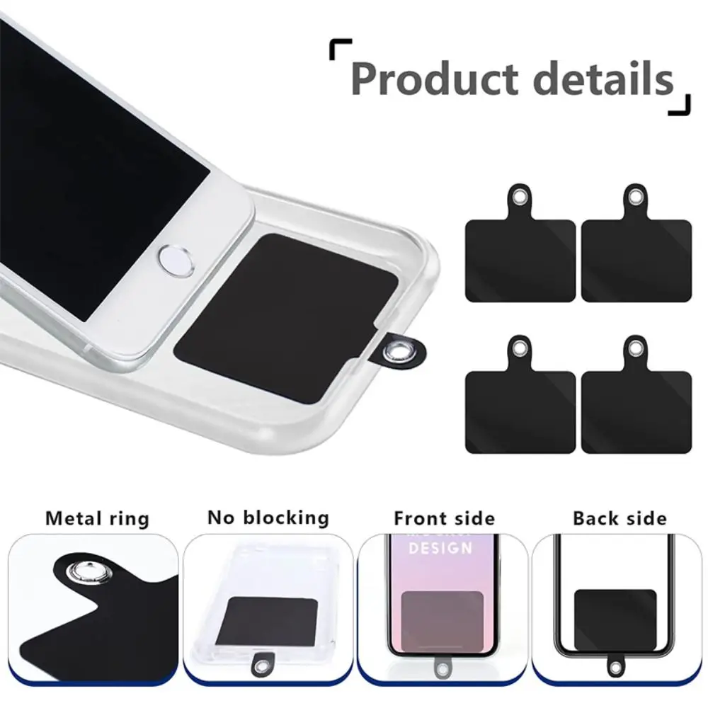 Strap Phone Strap Transparent Clip Phone Accessory Safety Tether Patch Straps Patch Phone Lanyard Gasket Neck Cord Patch