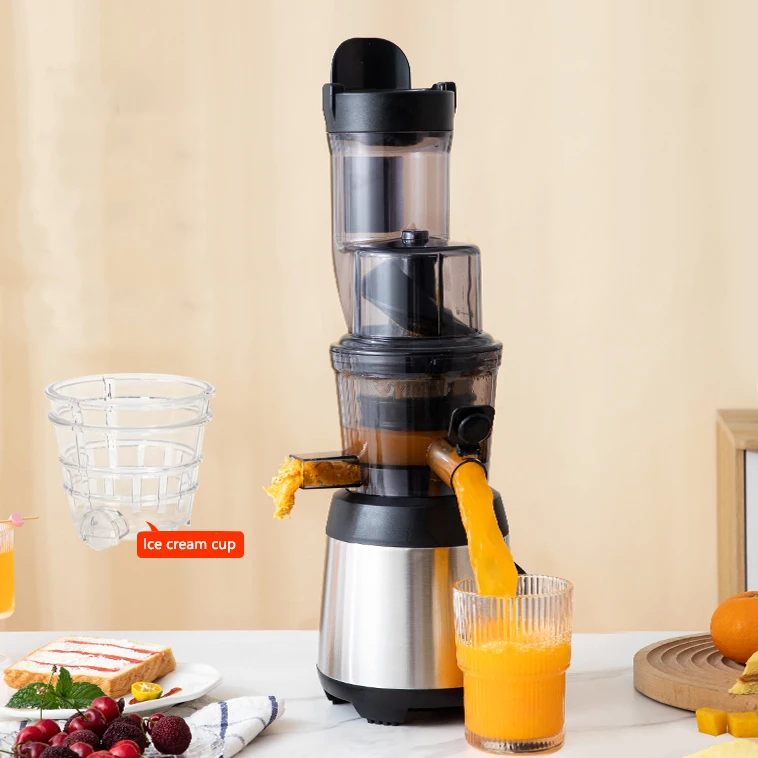 

Hot Selling Compact Low Noise Big Mouth Juicer Orange Slow Cold