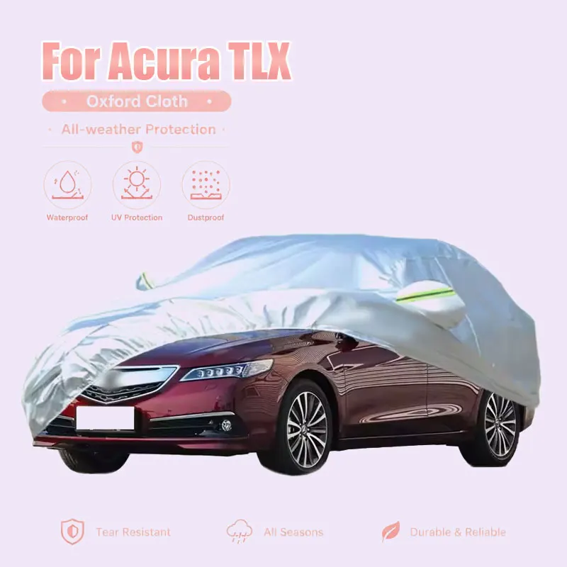 

For Acura TLX Full Car Cover Reflective Strips Waterproof Snowproof Dustproof UV Protection Outdoor Auto Exterior Accessory