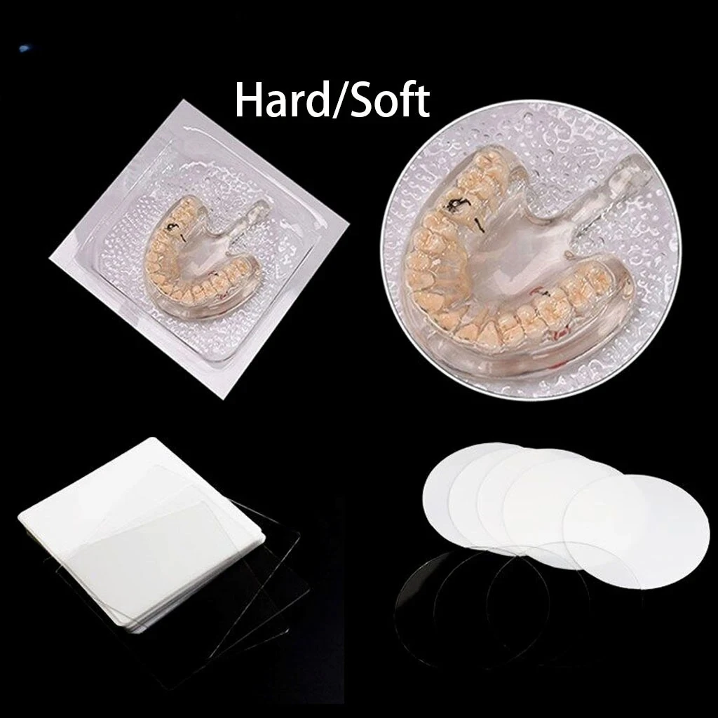 Dental Lab Vacuum Forming Sheet Splint Retainer Slice Thermoforming Materials Hard Soft Square Round Type Model Retainer