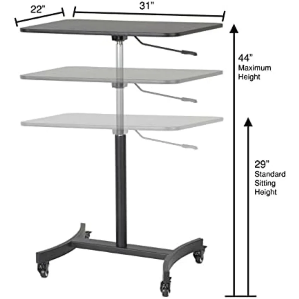 قم برفع مساحة عملك: مكتب قائم أحادي الطبقة قابل للتعديل لتغيير الارتفاع