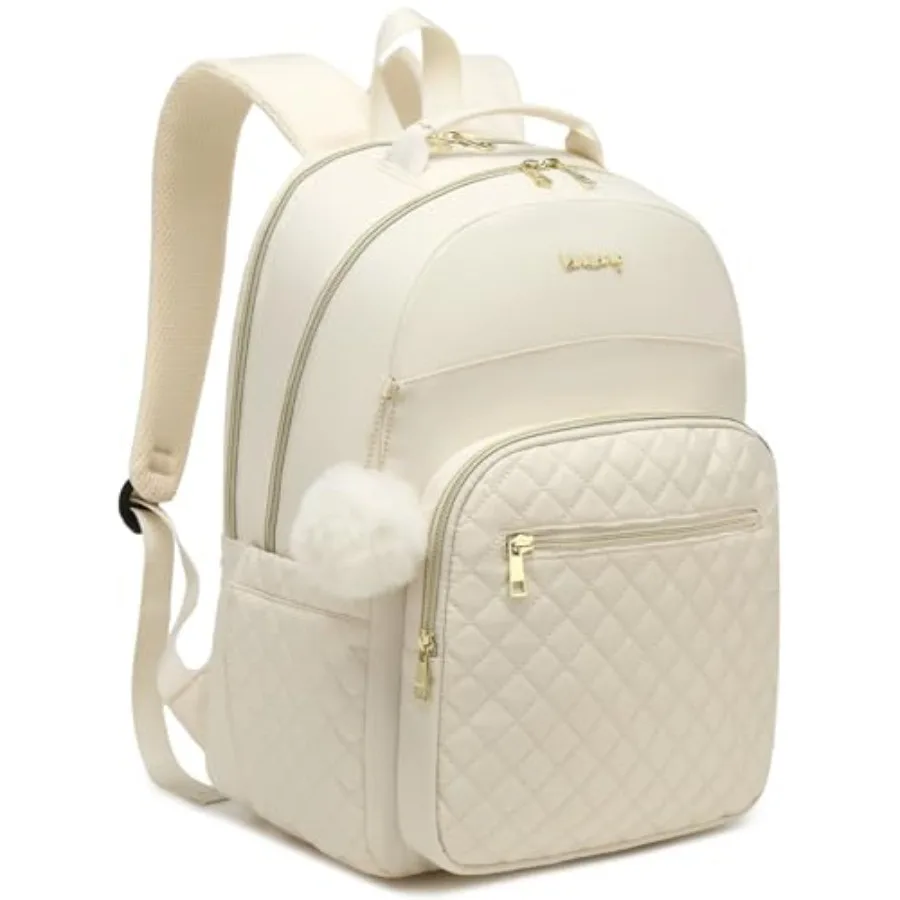 

Travel Laptop Backpack Women Water Resistant Bookbag Schoolbag with Charging Hole for Teen Girls College Students Work Bag
