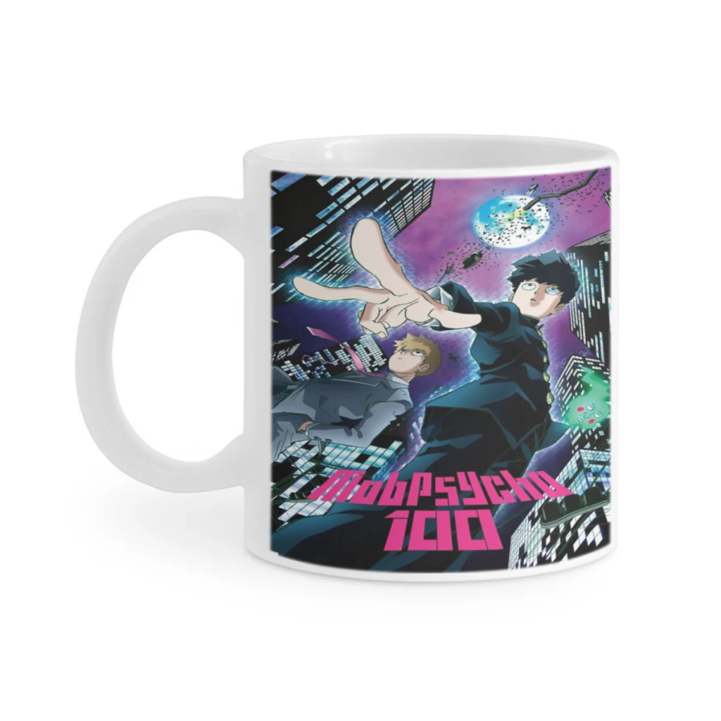 

Mob Psycho 100 Ceramics Coffee Mug Cute Gamer Birthday Gift Back To School Mug