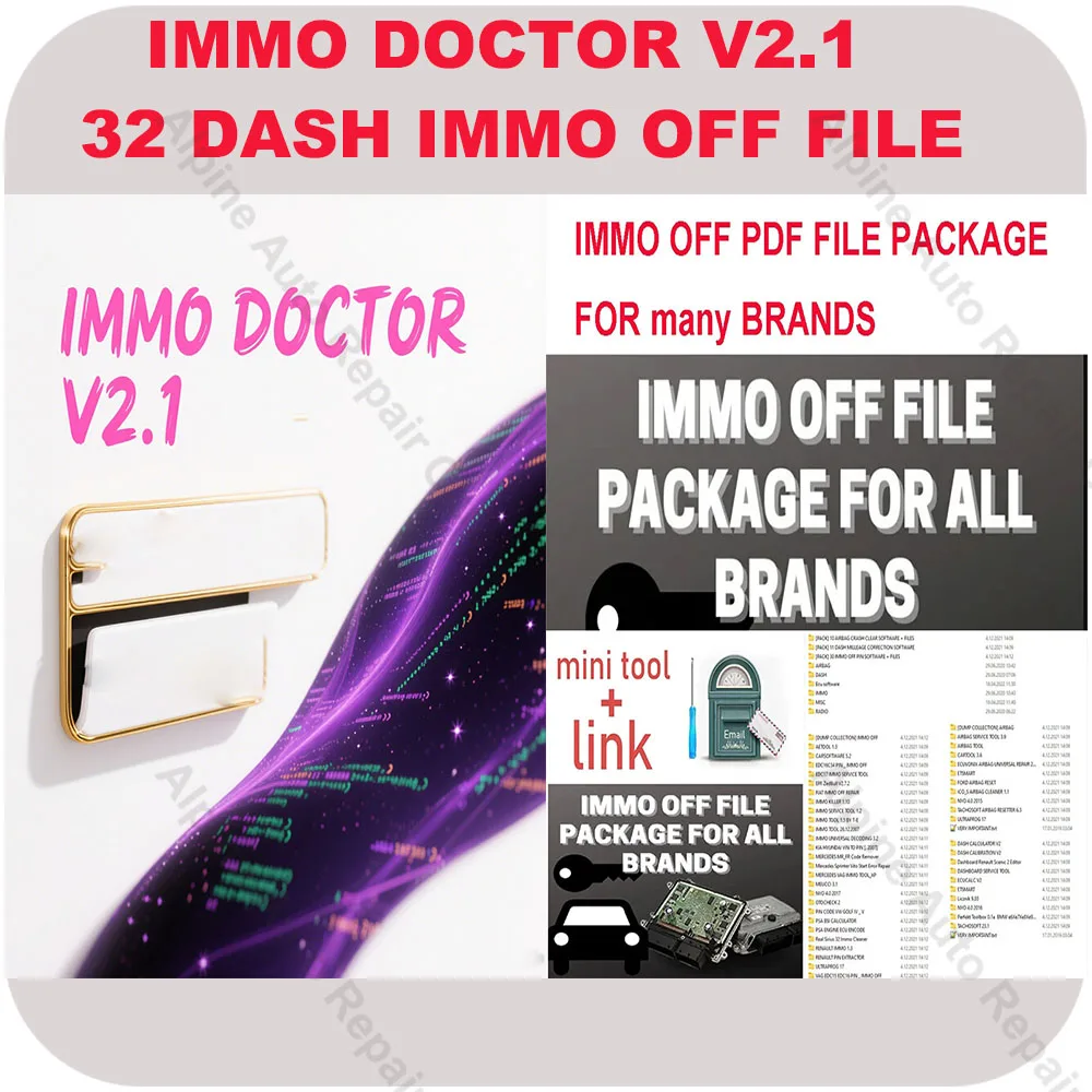 

IMMO DOCTOR V2.1 obd2 scanner Software + 32GB Package DASH MILLEAGE CORRECTION+AIRBAG CRASH CLEAR+IMMO OFF+ DASH +IMMO SOFTWARES