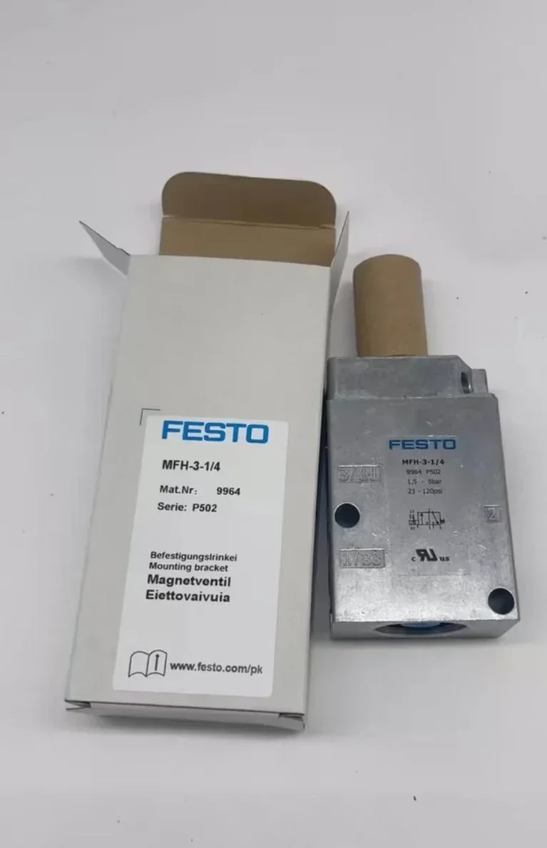 FESTO Two Position Five Way Solenoid Valve MFH-5-1/4-B MFH-5-1/8-B 15901/19758 MFH-5-1/8  9982 MFH-3-1/4 6211 MLH-5-1/8-B 533137