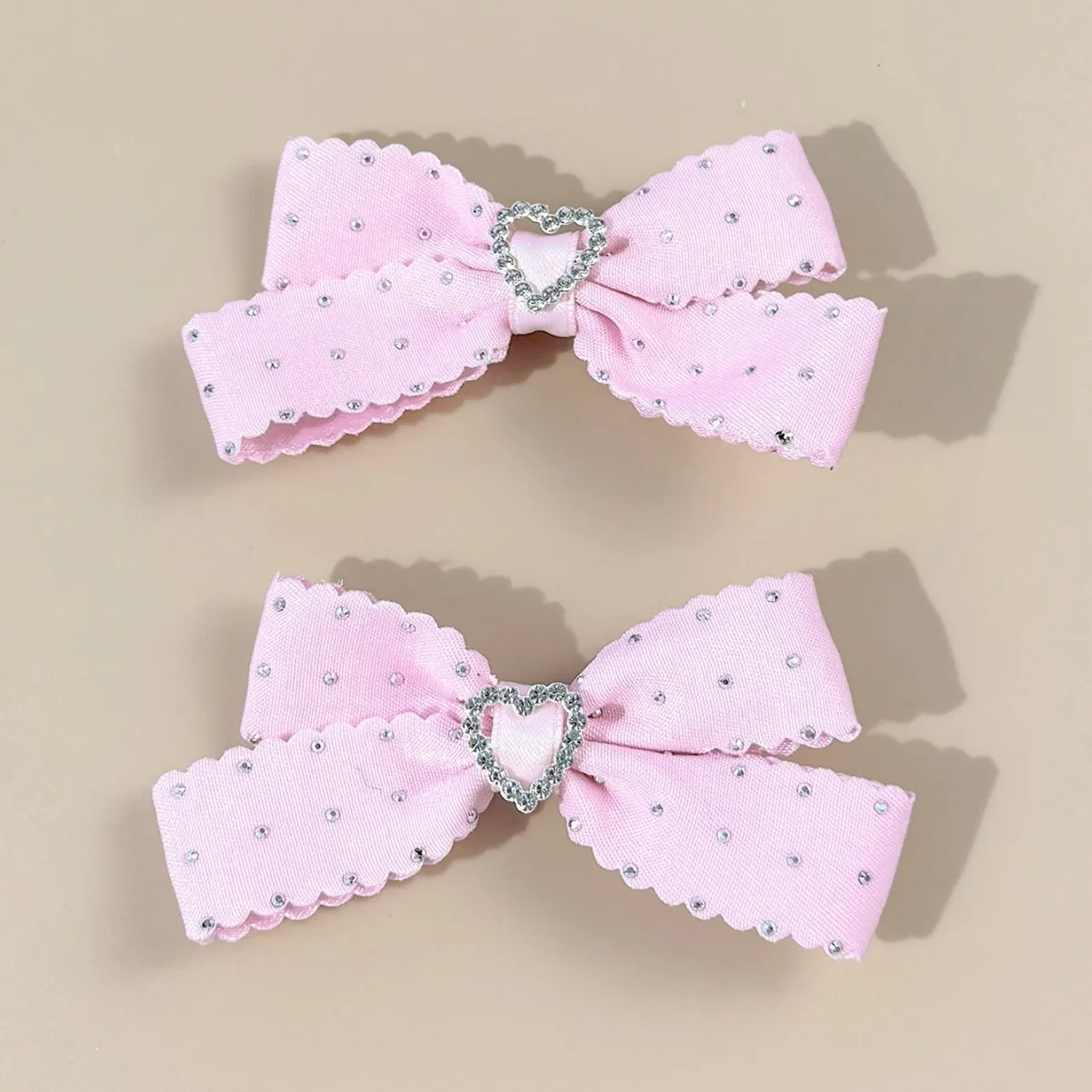 30 قطعة/الوحدة، 4.13 بوصة مشابك شعر على شكل فيونكة مطرزة للنساء والفتيات #5