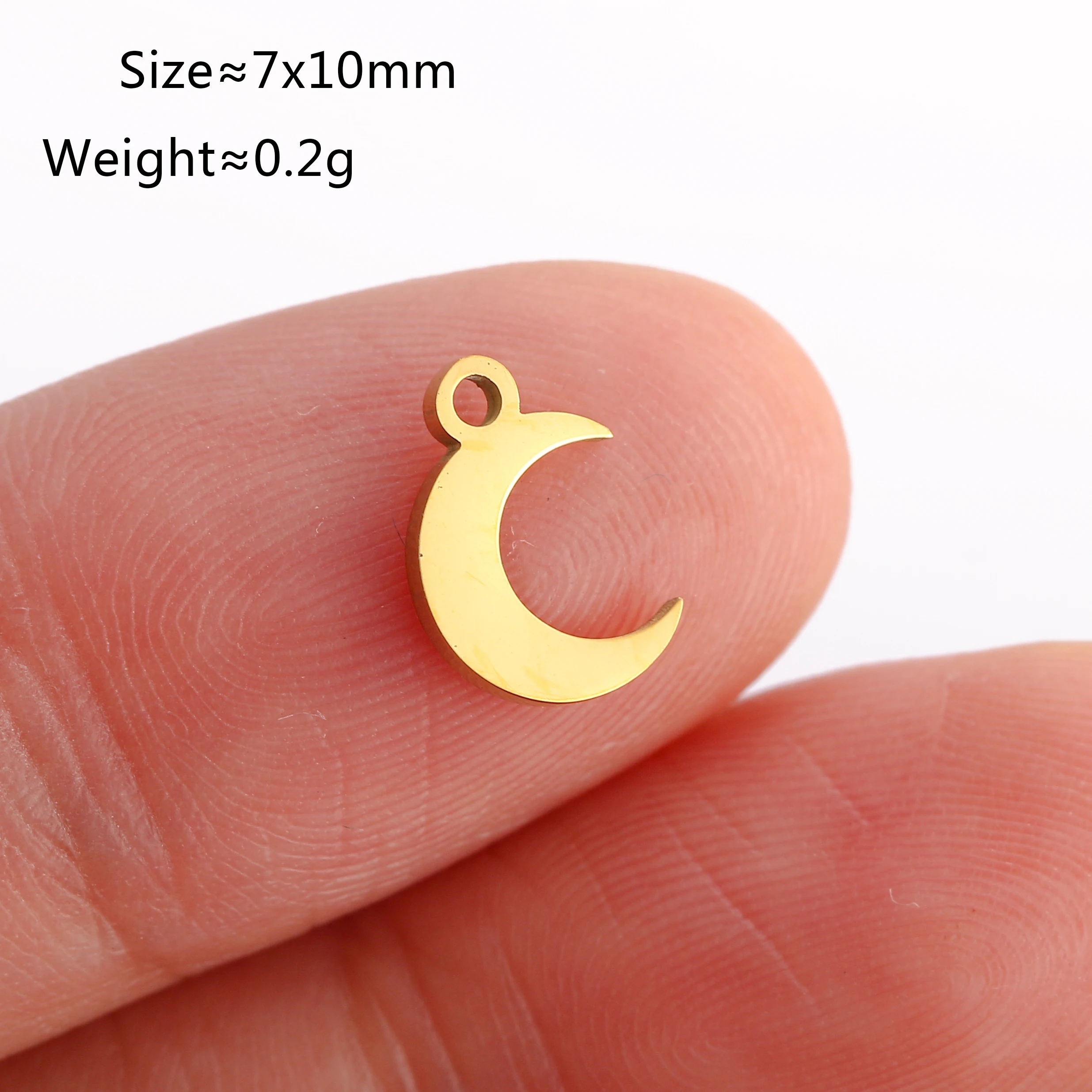 5 Teile/los Celestial Mini Star Charms Edelstahl Pentagramm/Astral/Meteor/Mond Anhänger DIY für Ohrring Armband schmuck Machen
