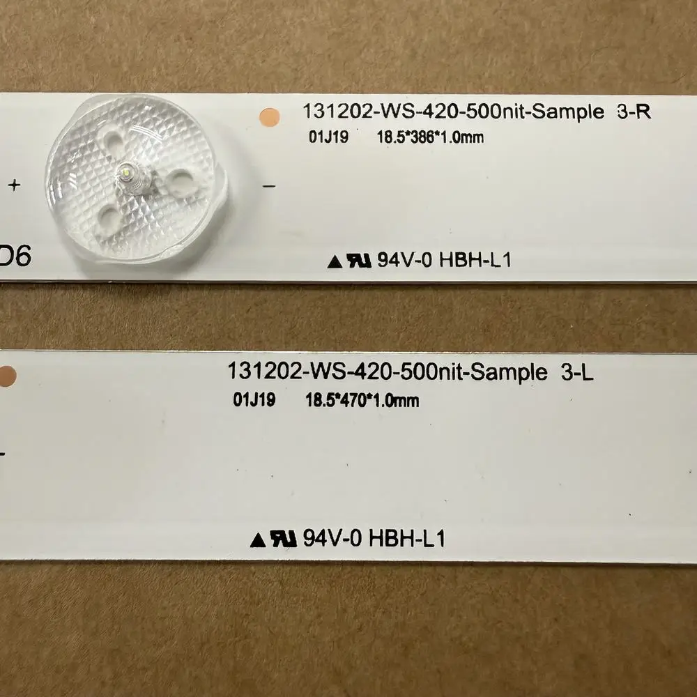 847mm LED Backlight Strip（5） 9LED For Panasonic TC-42AS610B TC-42AS610L TC-42AS610 131202-WS-420-500nit-Sample 3-L/R