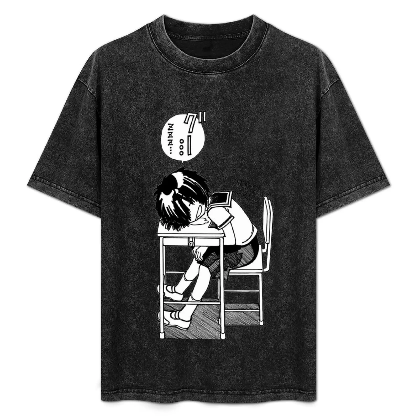 

Nazo no Kanojo X (Mysterious Girlfriend X) Sleeping Urabe T-Shirt Fashion Letter Print T-Shirt