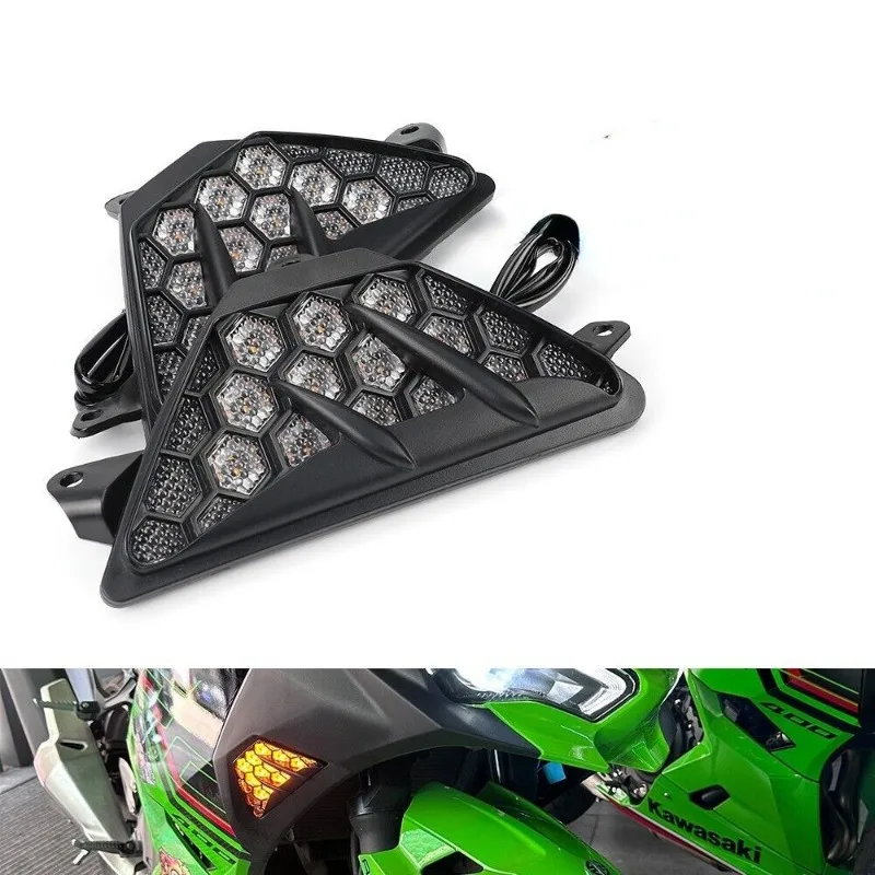 

Светодиодный индикатор указателя поворота для Kawasaki Ninja 400 EX400 2018-2023 ZX-6R ZX636 2013-2023