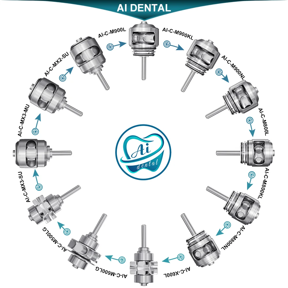 Dental High Speed Bearings Cartridge Compatible with Original Rotor Ceramic Handpiece for Accessories Replacement