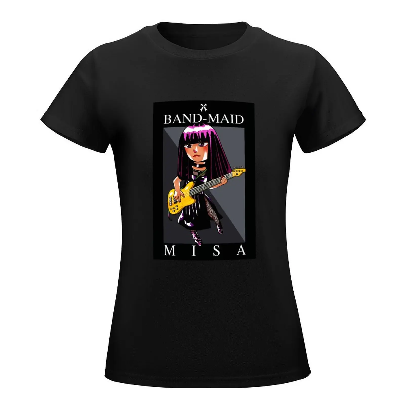 BAND MAID Bassist(MISA) T-Shirt anime clothes cute tops funny new edition t shirts for Women