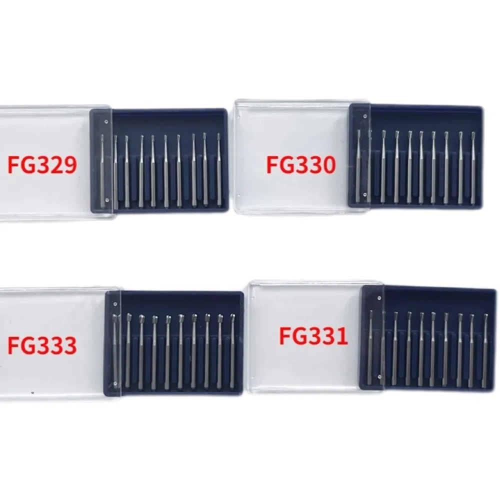 Dental Tungsten Carbide Burs  Polishing Carbide Drill Bit for High Speed Handpiece 5Size FG- 329,FG-330,FG-331,FG-332,FG-333