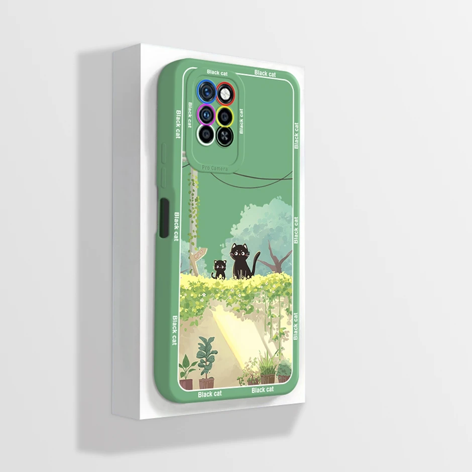 For Infinix Note 10 Pro Case X695 Silicone Cute Panda Soft Phone Cover for Infinix Note 10pro Note10 Pro NFC Cases Straight Edge