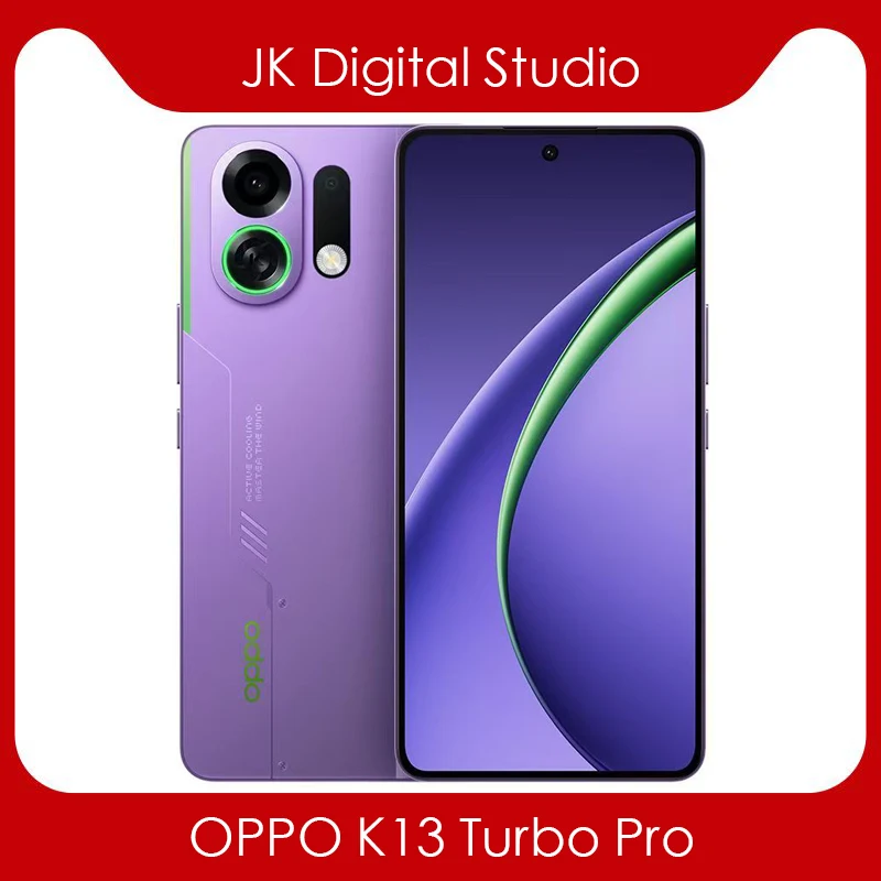 هاتف جوجل بلاي OPPO K13 Turbo Pro 5G بشاشة 6.8 بوصة AMOLED Snapdragon8s Gen4 7000Mah 80 وات SuperVOOC كاميرا 50 ميجابكسل NFC OTA