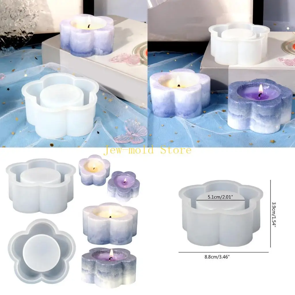 

C71b Tealight Holder плесень украшения для хранения формы для хранения цветочной формы
