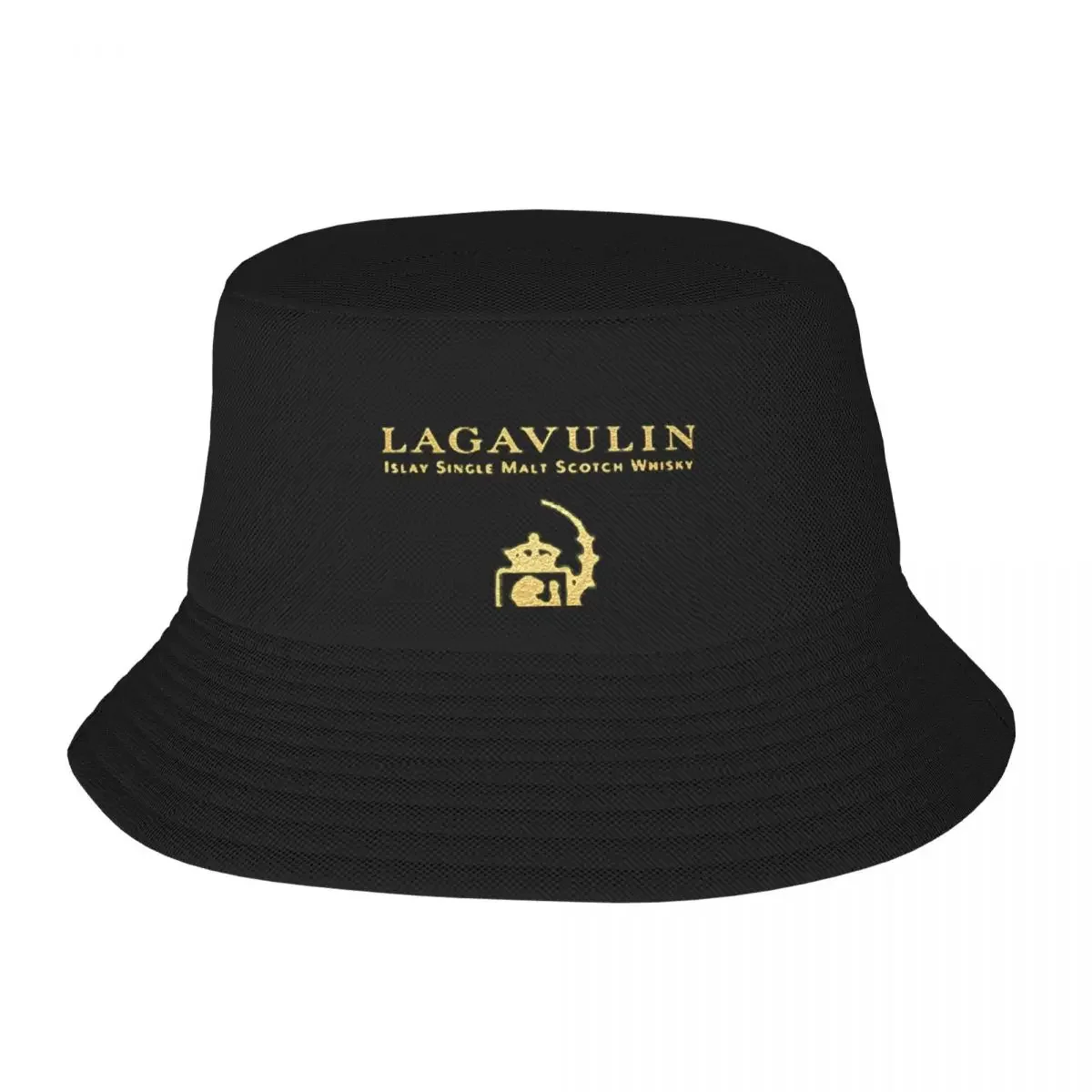 Lagavulin whisky gift - Golden Logo Bucket Hat derby hat Dropshipping Caps Women Men's