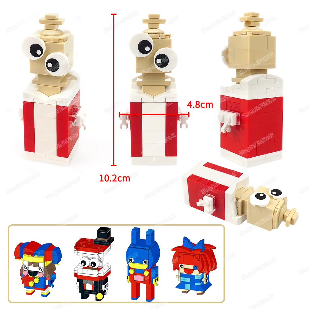 Happy Girl Building Block Assemble Magic Numbers Circus Sweet Optimism Ragatha Baby Model Figures Child Christmas Gift Build Toy