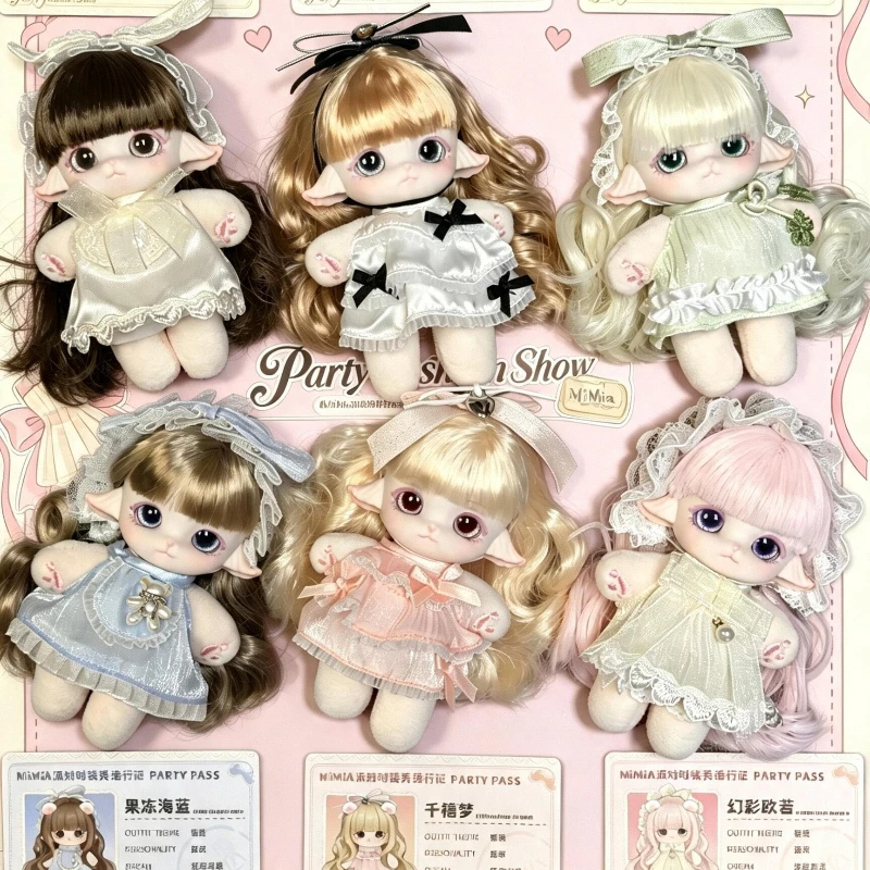 MIMIA Party Fashion Show Series Blind Box Caixa Caja Cute Dolls Mystery Box Gift Desktop Ornament Cartoon Model Anime Figures