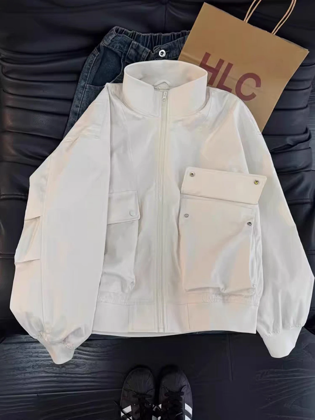 

Cleanfit American Sle Flight Jaet Men's Spring Large ket Design Workwear ort Baseball orm Windproof Casual Jaet